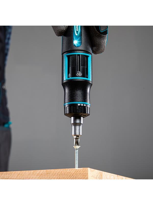 Отвертка реверсивная с револьверным механизмом, 11 шт, сталь S2 Gross