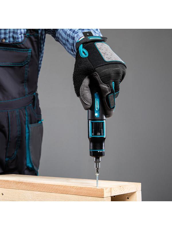 Отвертка реверсивная с револьверным механизмом, 11 шт, сталь S2 Gross