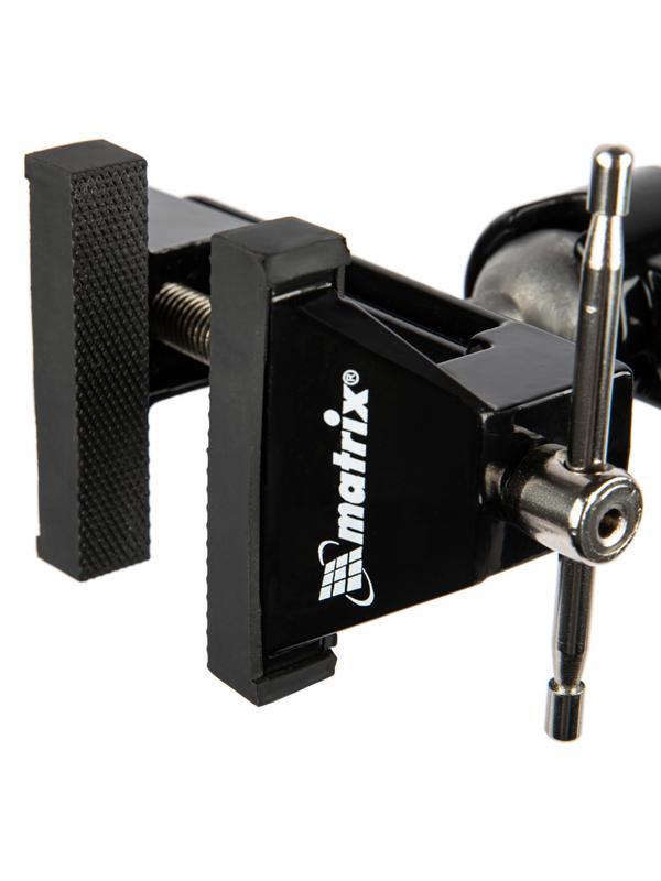 Тиски настольные, многофункциональные, сменная насадка, хомут для дрели, шарнирный механизм, 70 мм Matrix