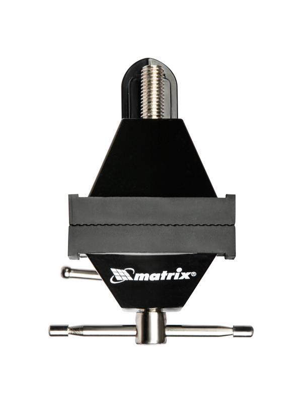 Тиски настольные, многофункциональные, сменная насадка, хомут для дрели, шарнирный механизм, 70 мм Matrix