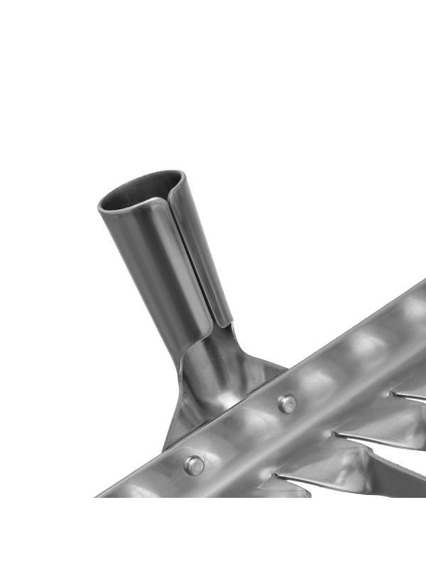 Грабли, нержавеющая сталь, 340 мм, 14 витых зубьев, без черенка, Россия, Сибртех