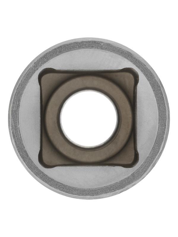 Головка торцевая, 8 мм, двенадцатигранная, CrV, под квадрат 1/2, хромированная Stels