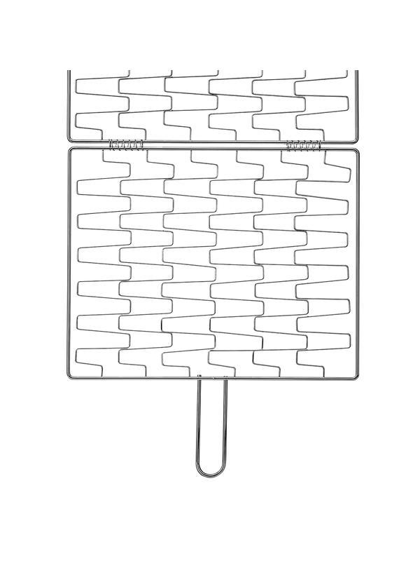Решетка гриль 350 х 280 мм, универсальная, эластичное плетение, хромированная Camping Palisad