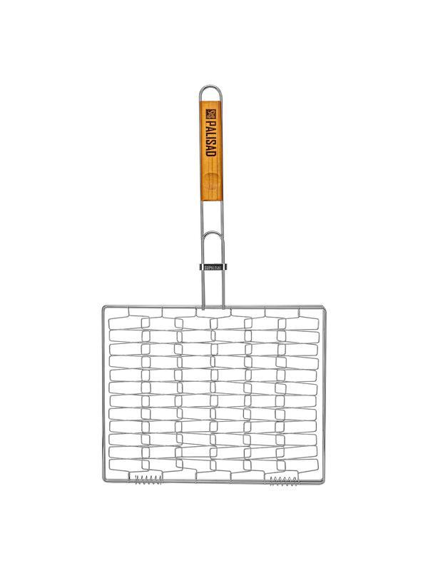 Решетка гриль 350 х 280 мм, универсальная, эластичное плетение, хромированная Camping Palisad