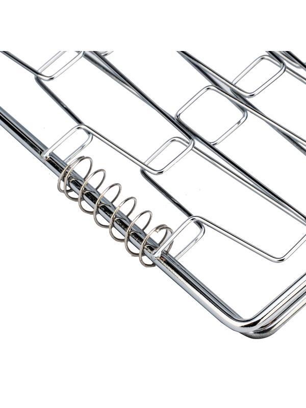 Решетка гриль 350 х 280 мм, универсальная, эластичное плетение, хромированная Camping Palisad