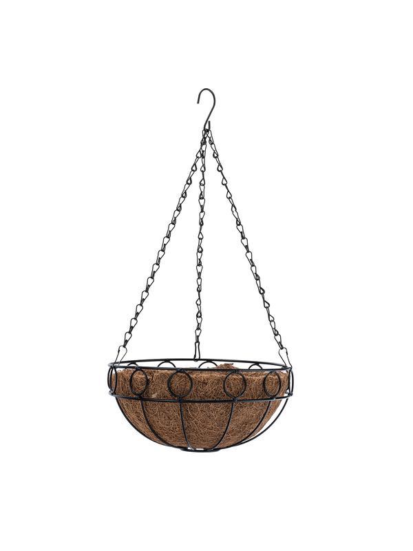 Подвесное кашпо, D 25.4 см, высота с цепью и крюком 53.5 см Palisad