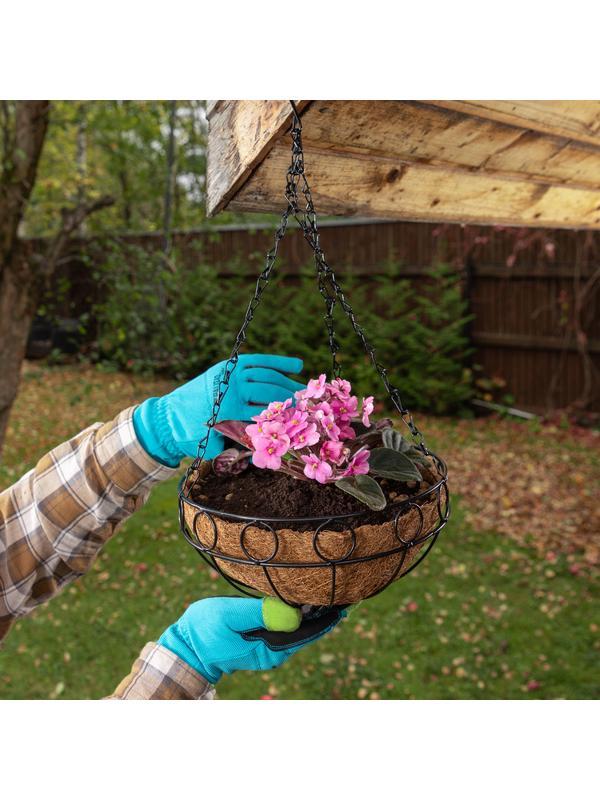 Подвесное кашпо, D 25.4 см, высота с цепью и крюком 53.5 см Palisad