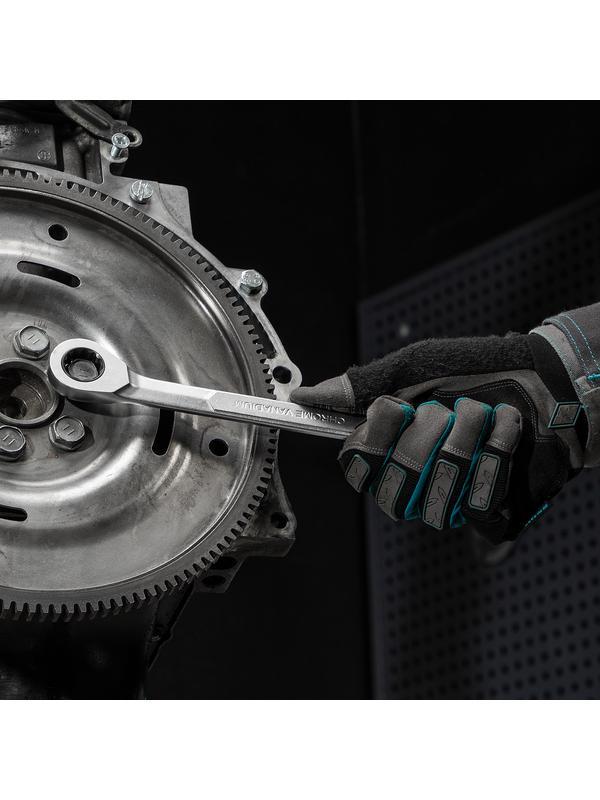 Ключ комбинированный трещоточный, 18 мм, количество зубьев 100 Gross