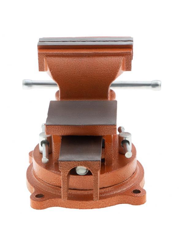 Тиски слесарные, 100 мм, поворотные, с наковальней Sparta