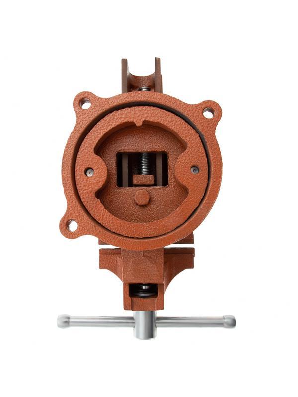 Тиски слесарные, 100 мм, поворотные, с наковальней Sparta