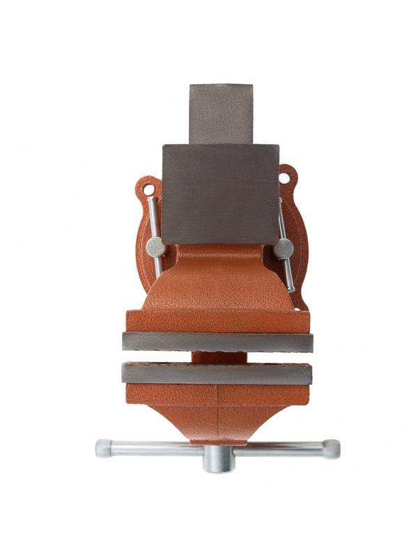 Тиски слесарные, 100 мм, поворотные, с наковальней Sparta