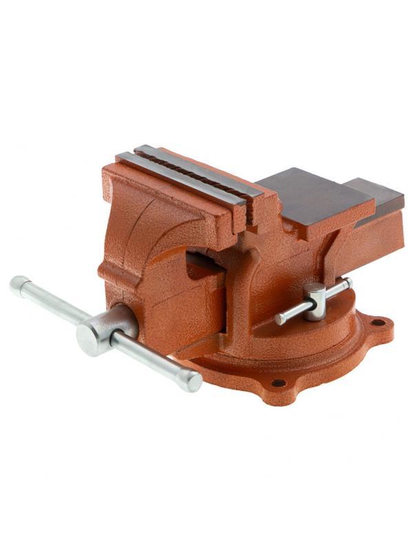 Тиски слесарные, 100 мм, поворотные, с наковальней Sparta