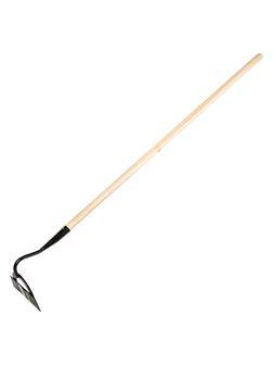 Мотыга стальная усиленная, 190 х 60 х 1430 мм, деревянный черенок, Россия, Сибртех
