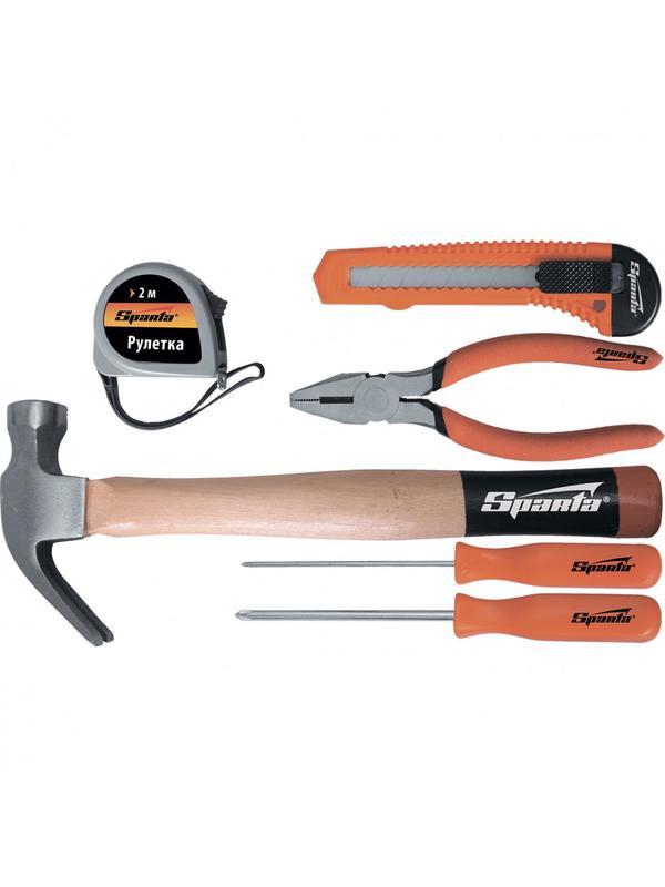 Набор инструментов бытовой, 6 предметов Sparta