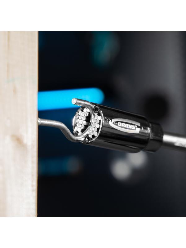 Головка торцевая многоразмерная, CrV, 6-21 мм, под квадрат 3/8, CrV, хромированная Gross