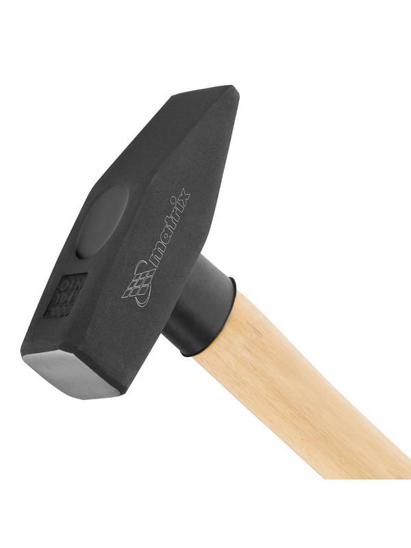 Молоток слесарный, 1000 г, квадратный боек, деревянная рукоятка Matrix