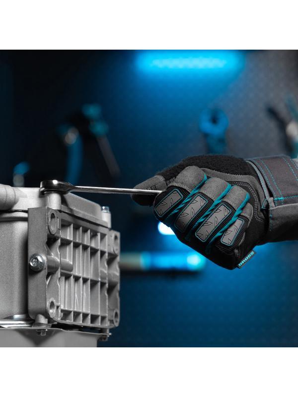 Набор ключей комбинированных с трещоткой, 8-19 мм, 7 шт, CrV Gross