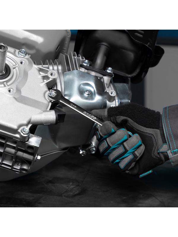 Набор ключей комбинированных с трещоткой, 8-19 мм, 7 шт, CrV Gross