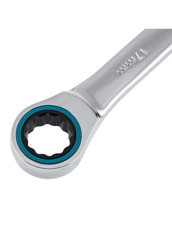 Набор ключей комбинированных с трещоткой, 8-19 мм, 7 шт, CrV Gross