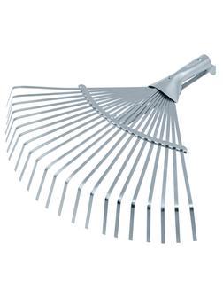 Грабли веерные стальные, 300 - 480 мм, 22 плоских зуба, оцинкованные,раздвижные, без черенка, Palisad