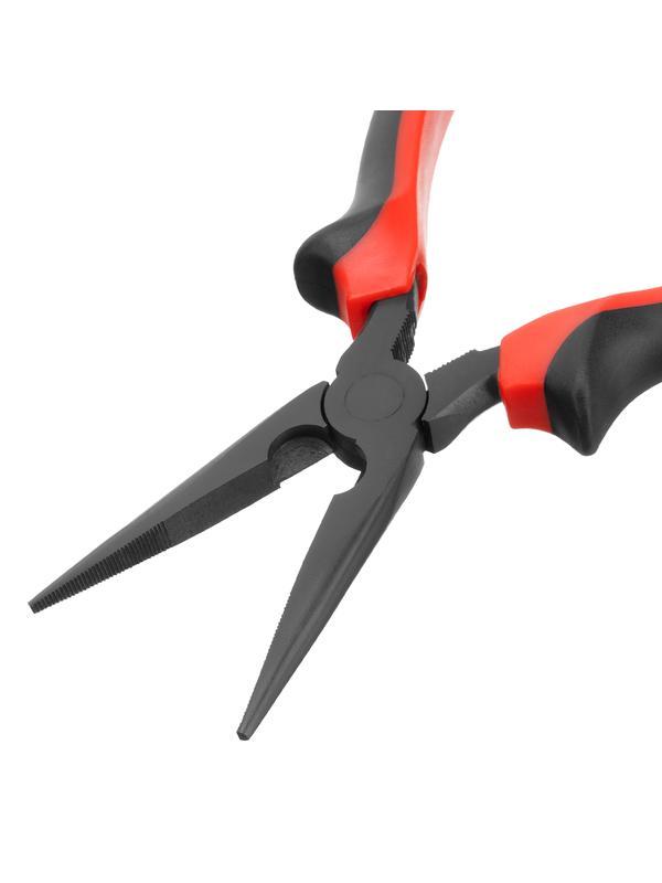 Длинногубцы прямые Black Nickel, 200 мм, двухкомпонентные рукоятки Matrix