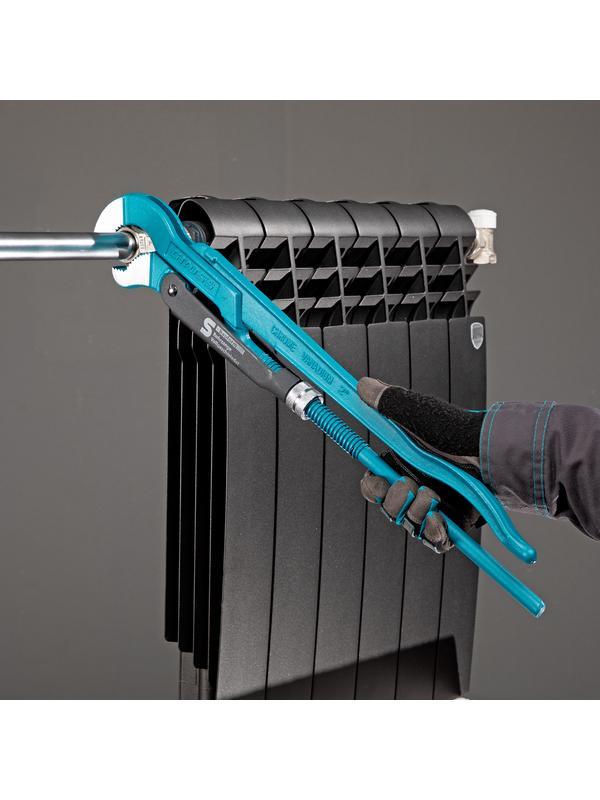 Ключ трубный рычажный 2, №3, цельнокованый, CrV, тип 