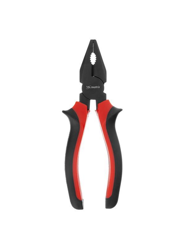 Плоскогубцы комбинированные Black Nickel, 160 мм, двухкомпонентные рукоятки Matrix