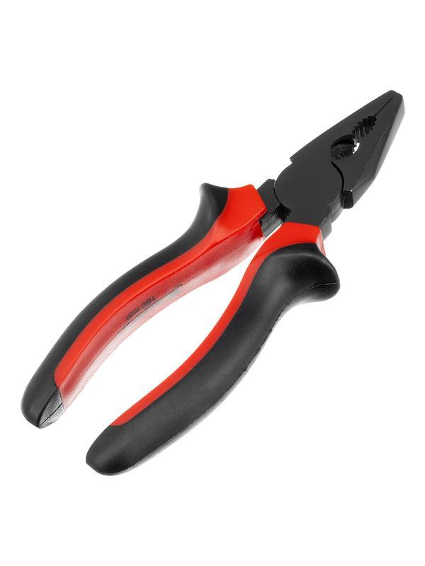 Плоскогубцы комбинированные Black Nickel, 160 мм, двухкомпонентные рукоятки Matrix