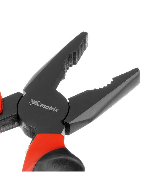 Плоскогубцы комбинированные Black Nickel, 160 мм, двухкомпонентные рукоятки Matrix