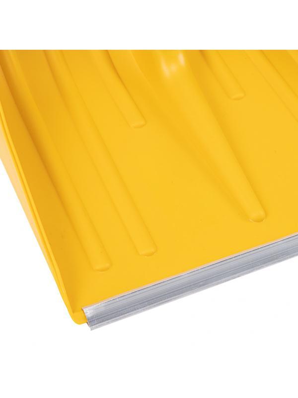 Лопата для уборки снега пластиковая, желтая, 420 х 425 мм, без черенка, Россия, Сибртех