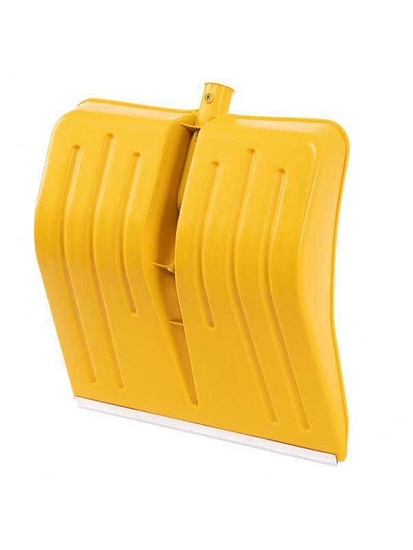 Лопата для уборки снега пластиковая, желтая, 420 х 425 мм, без черенка, Россия, Сибртех