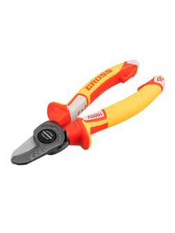 Кабелерез, диэлектрические рукоятки до 1000 В, трехкомпонентные рукоятки, 160 мм Gross