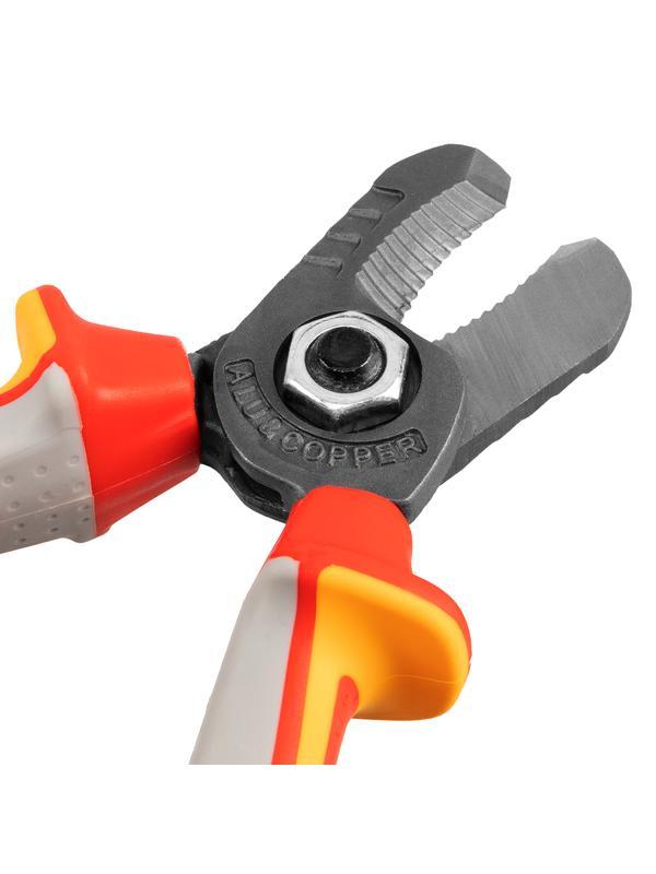 Кабелерез, диэлектрические рукоятки до 1000 В, трехкомпонентные рукоятки, 160 мм Gross