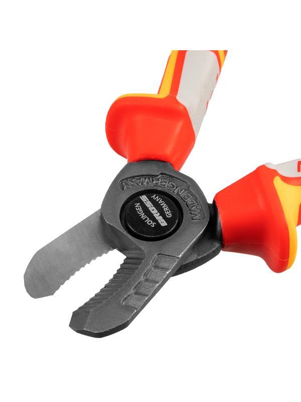 Кабелерез, диэлектрические рукоятки до 1000 В, трехкомпонентные рукоятки, 160 мм Gross