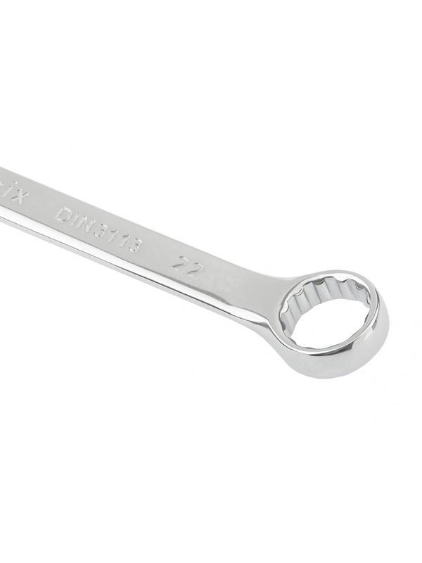Ключ комбинированный, 22 мм, CrV, полированный хром Matrix