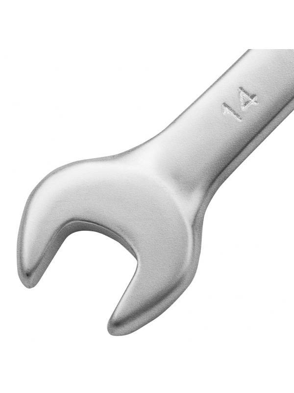 Ключ комбинированный, 14 мм, CrV, матовый хром Matrix