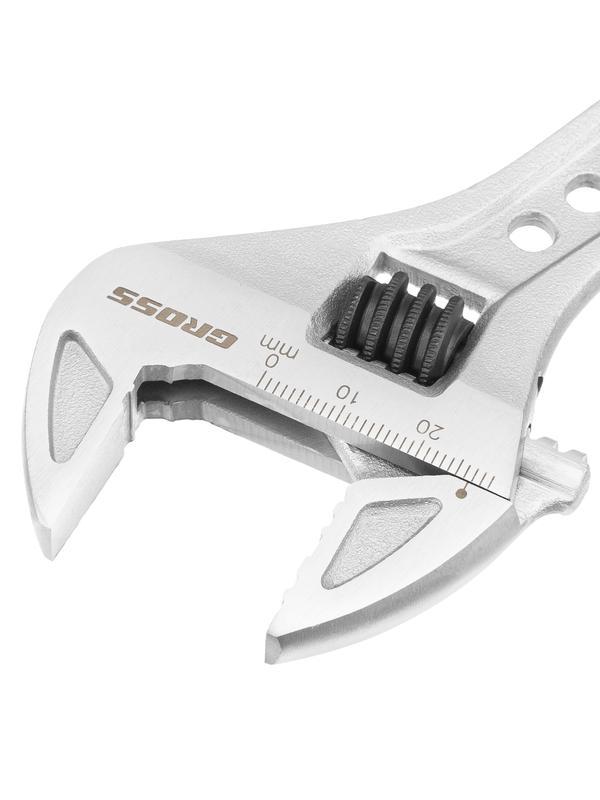 Ключ разводной, 200 мм, CrV, двухкомпонентная ручка Gross