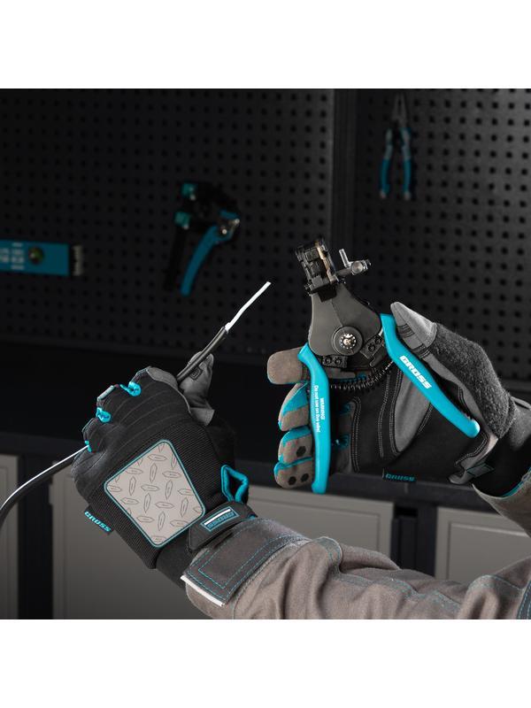 Щипцы для зачистки электропроводов 0.5, 1.0, 1.5, 2.5, 4.0, 8.0 мм/кв (8-22AWG), лезвие SK5 Gross