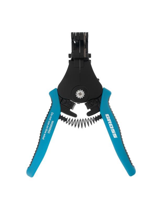 Щипцы для зачистки электропроводов 0.5, 1.0, 1.5, 2.5, 4.0, 8.0 мм/кв (8-22AWG), лезвие SK5 Gross