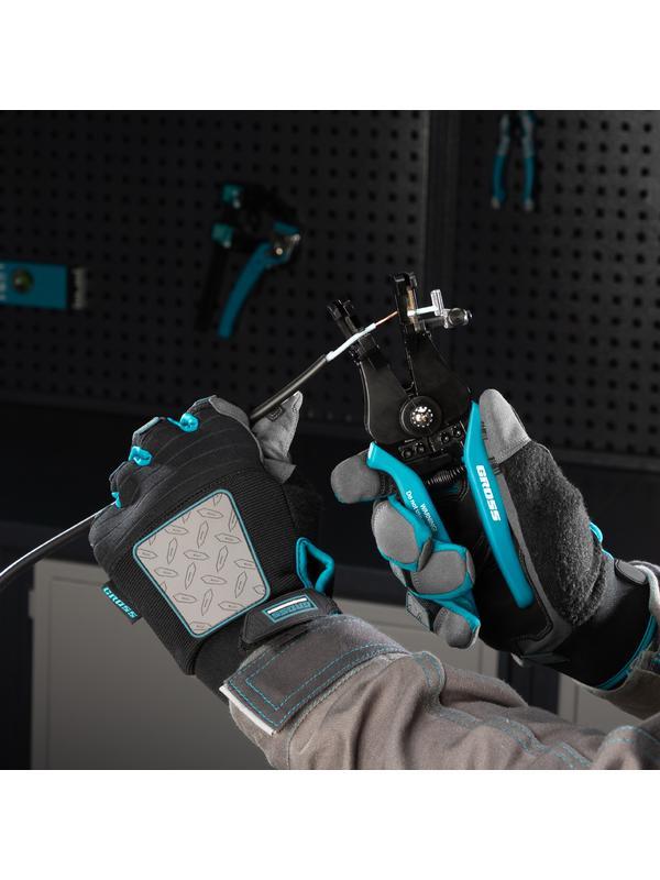 Щипцы для зачистки электропроводов 0.5, 1.0, 1.5, 2.5, 4.0, 8.0 мм/кв (8-22AWG), лезвие SK5 Gross