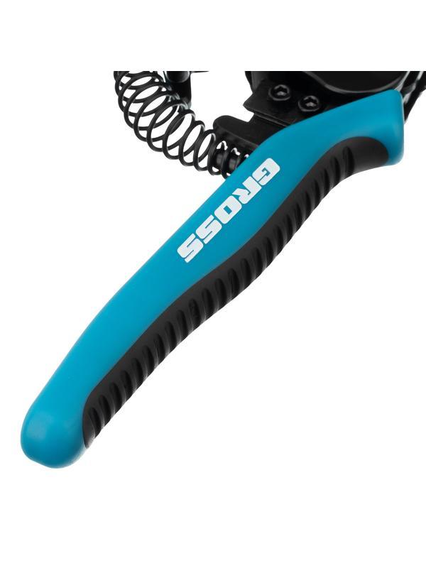 Щипцы для зачистки электропроводов 0.5, 1.0, 1.5, 2.5, 4.0, 8.0 мм/кв (8-22AWG), лезвие SK5 Gross