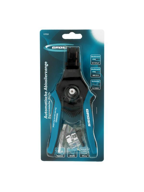 Щипцы для зачистки электропроводов 0.5, 1.0, 1.5, 2.5, 4.0, 8.0 мм/кв (8-22AWG), лезвие SK5 Gross