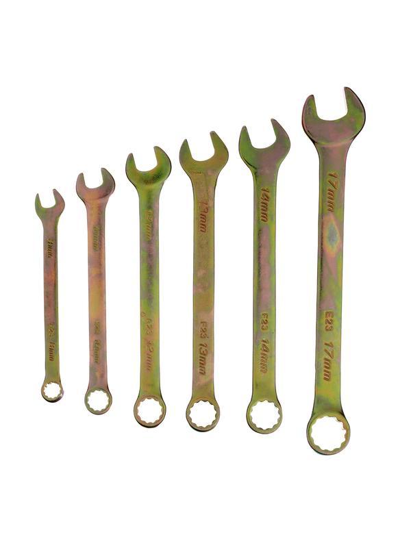 Набор ключей комбинированных, 8-17 мм, 6 шт Сибртех