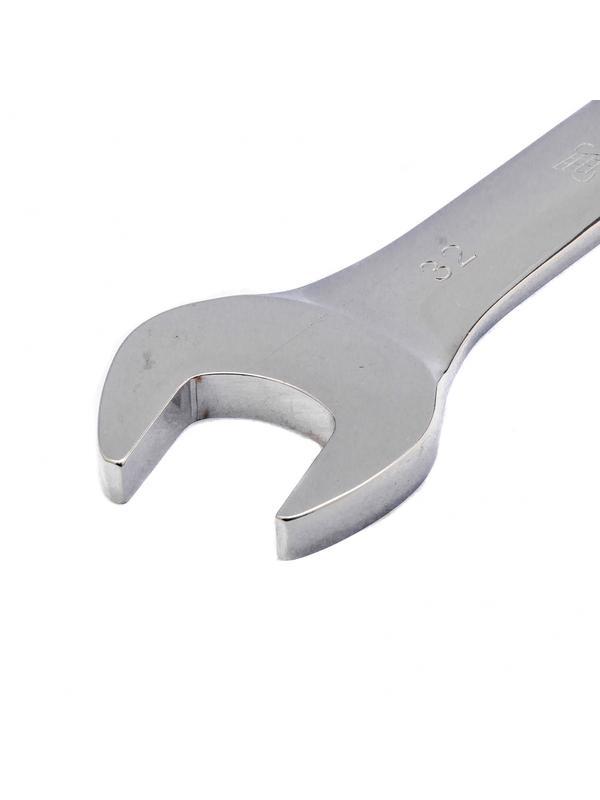 Ключ комбинированный трещоточный, 32 мм, CrV, шарнирный, зеркальный хром Matrix