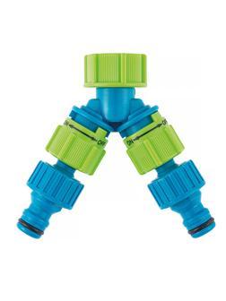 Разветвитель двухканальный, пластиковый Palisad Luxe