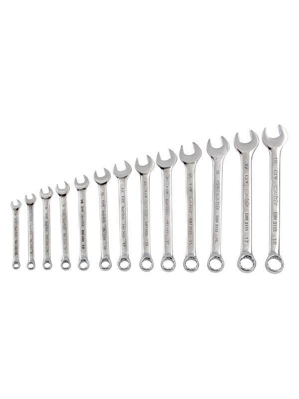 Набор ключей комбинированных, 6-32 мм, 25 шт, CrV, полированный хром Matrix