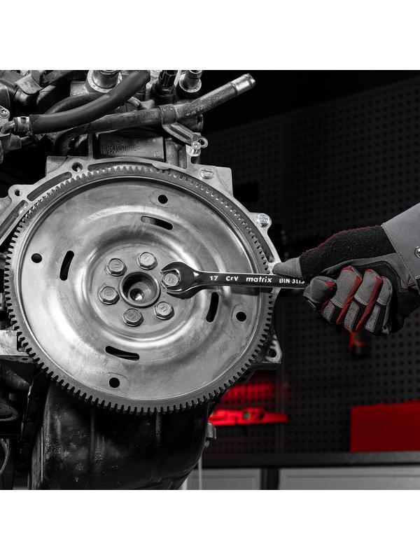 Набор ключей комбинированных, 6-32 мм, 25 шт, CrV, полированный хром Matrix