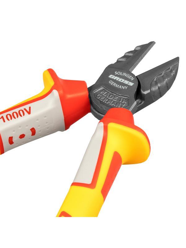 Бокорезы, диэлектрические рукоятки, до 1000 В, трехкомпонентные рукоятки, 180 мм Gross