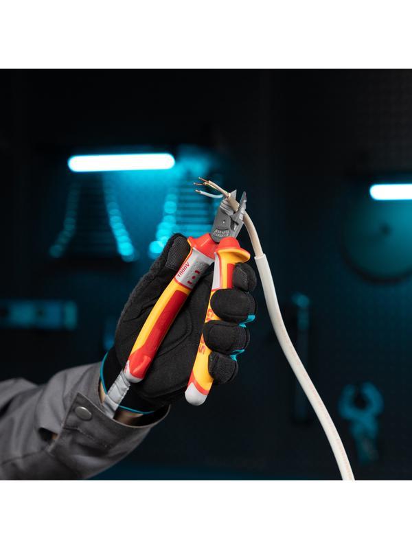 Бокорезы, диэлектрические рукоятки, до 1000 В, трехкомпонентные рукоятки, 180 мм Gross