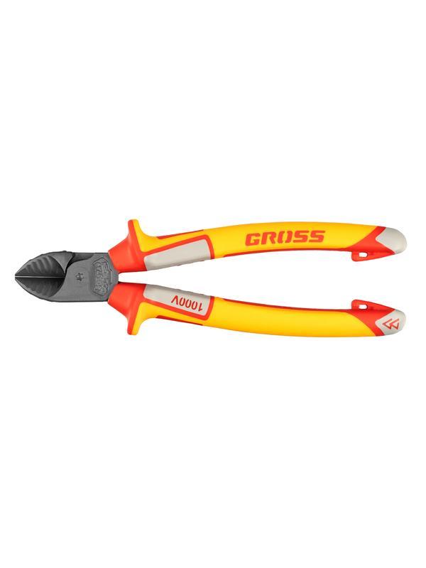 Бокорезы, диэлектрические рукоятки, до 1000 В, трехкомпонентные рукоятки, 180 мм Gross